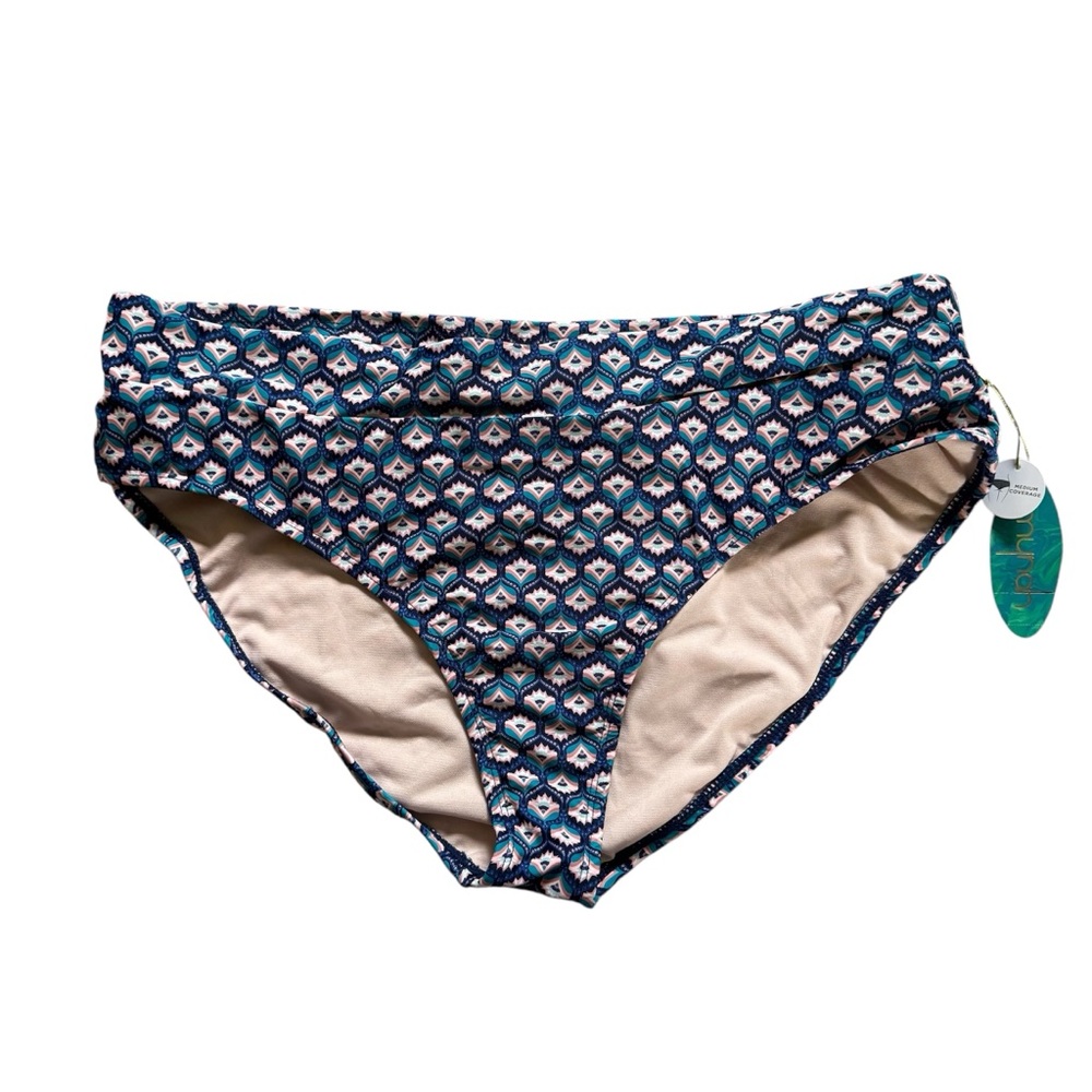 Patterned Blue Women's Swim Bottom
